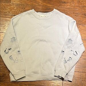 Light blue Lacey sleeve sweater